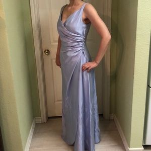 Watters & Watters light purple lilac color maxi prom wedding dress